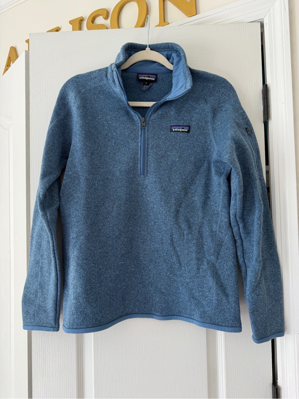 Patagonia Better Sweater 1/4 Zip Fleece Pullover Medium Blue